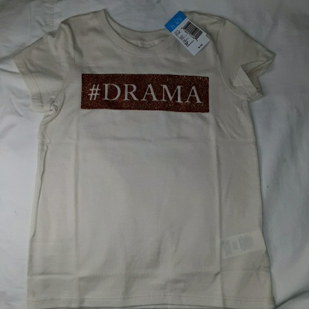 NWT Children's Place #Drama Bling T-Shirt 4T